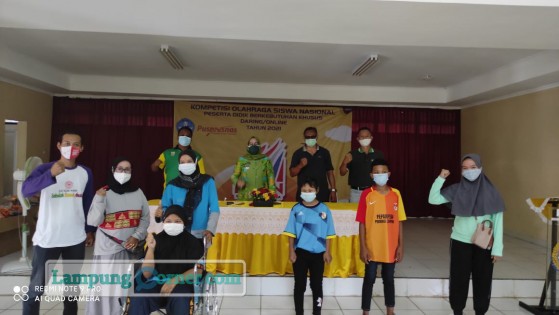 Peserta KOSN Lampung dari SLB Negeri Mesuji. Foto: Istimewa