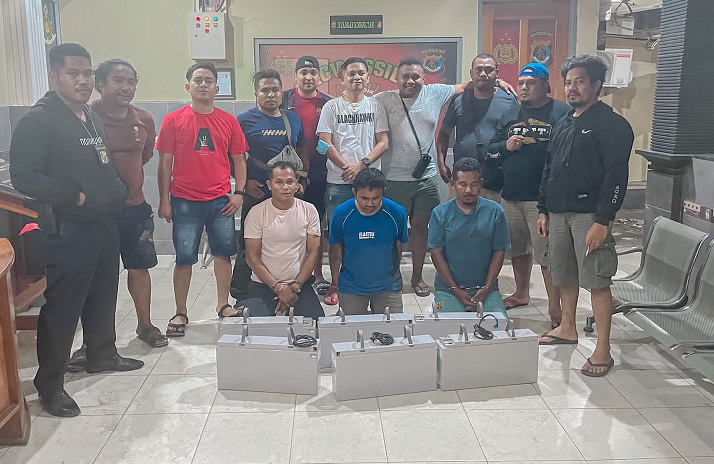 Tiga Pelaku di Amankan Mapolda NTT, Foto: Ist