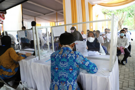 Pelaksanaan Tes SKD CPNS, Foto: Unila
