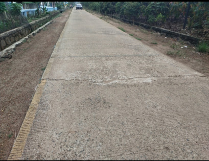 Hasil pekerjaan program Pisew 2020 berupa jalan rabat beton. Foto: Nurman Agung