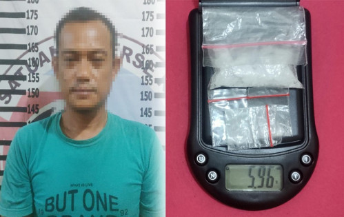 Tersangka bandar narkoba. Foto: Humas Polres Tulangbawang