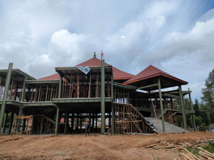 Kondisi gedung budaya setelah pembangunan tahap kedua selesai, Rabu (24/11/2021). Foto: istimewa