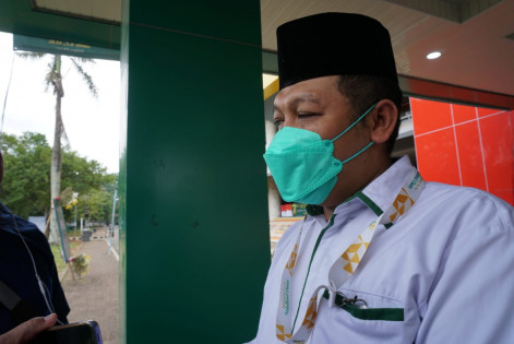 Arbitrase Muktamar Ke-34 NU, Yusrul Hana saat ditemui di Unila, Kamis (23/12/2021)