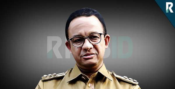Gubernur DKI Jakarta Anies Baswedan. Ilustrasi: Rilisid/Kalbi Rikardo