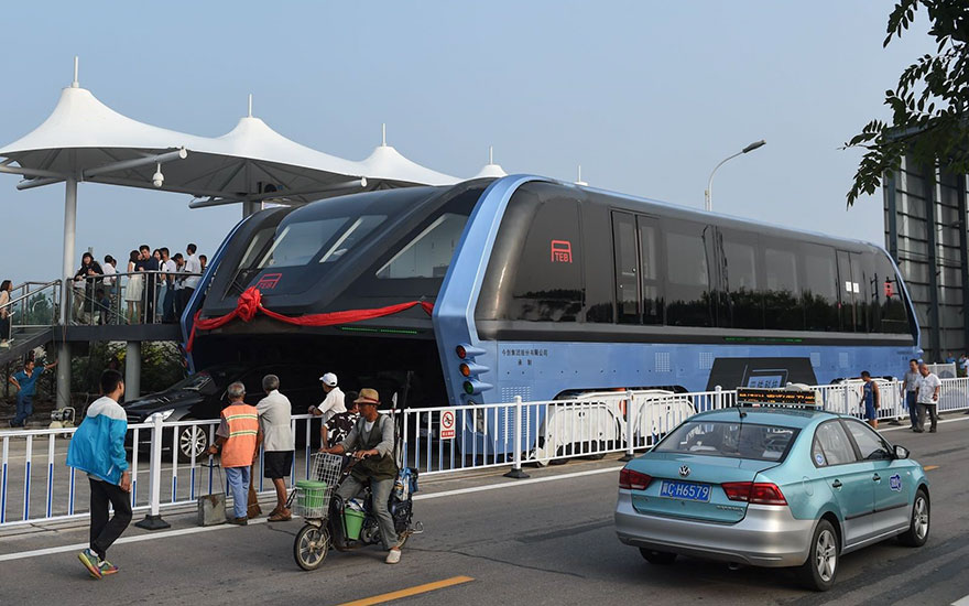 TEB Elevated Bus China#1