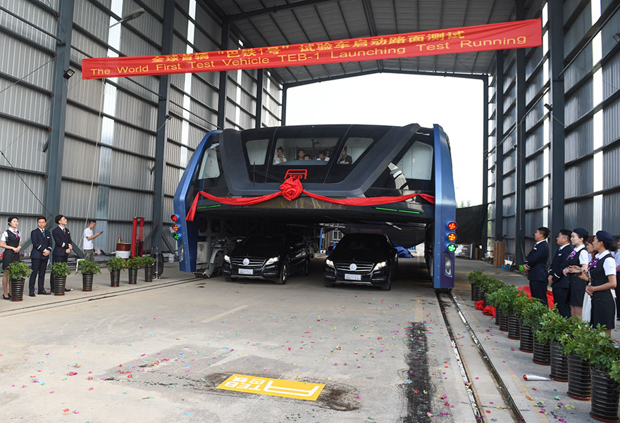 TEB Elevated Bus China#4