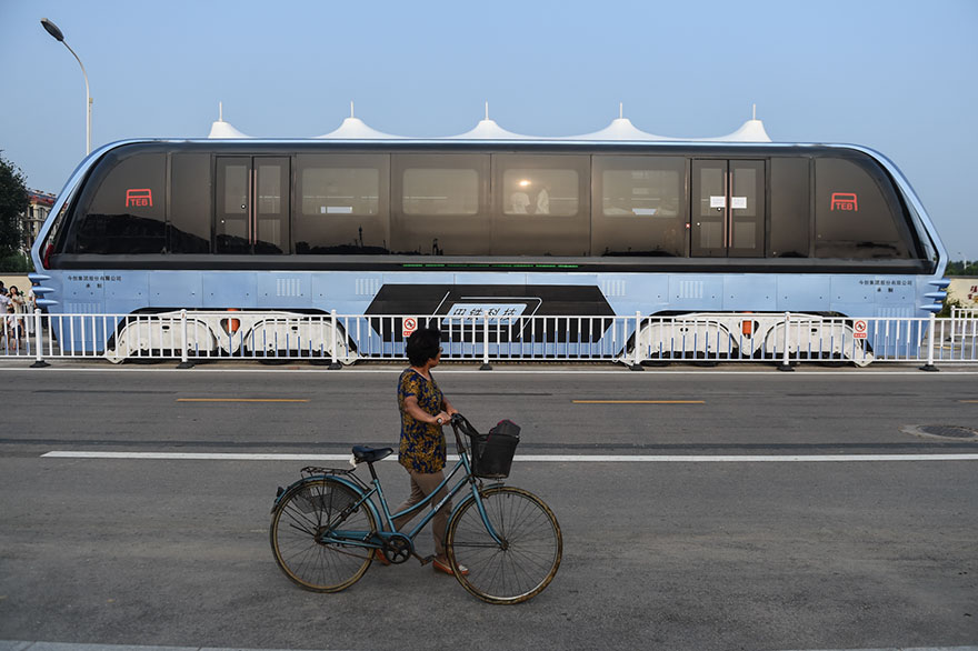 TEB Elevated Bus China#5