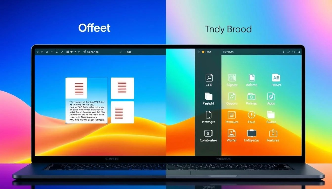 comparison of free pdf editors and premium features