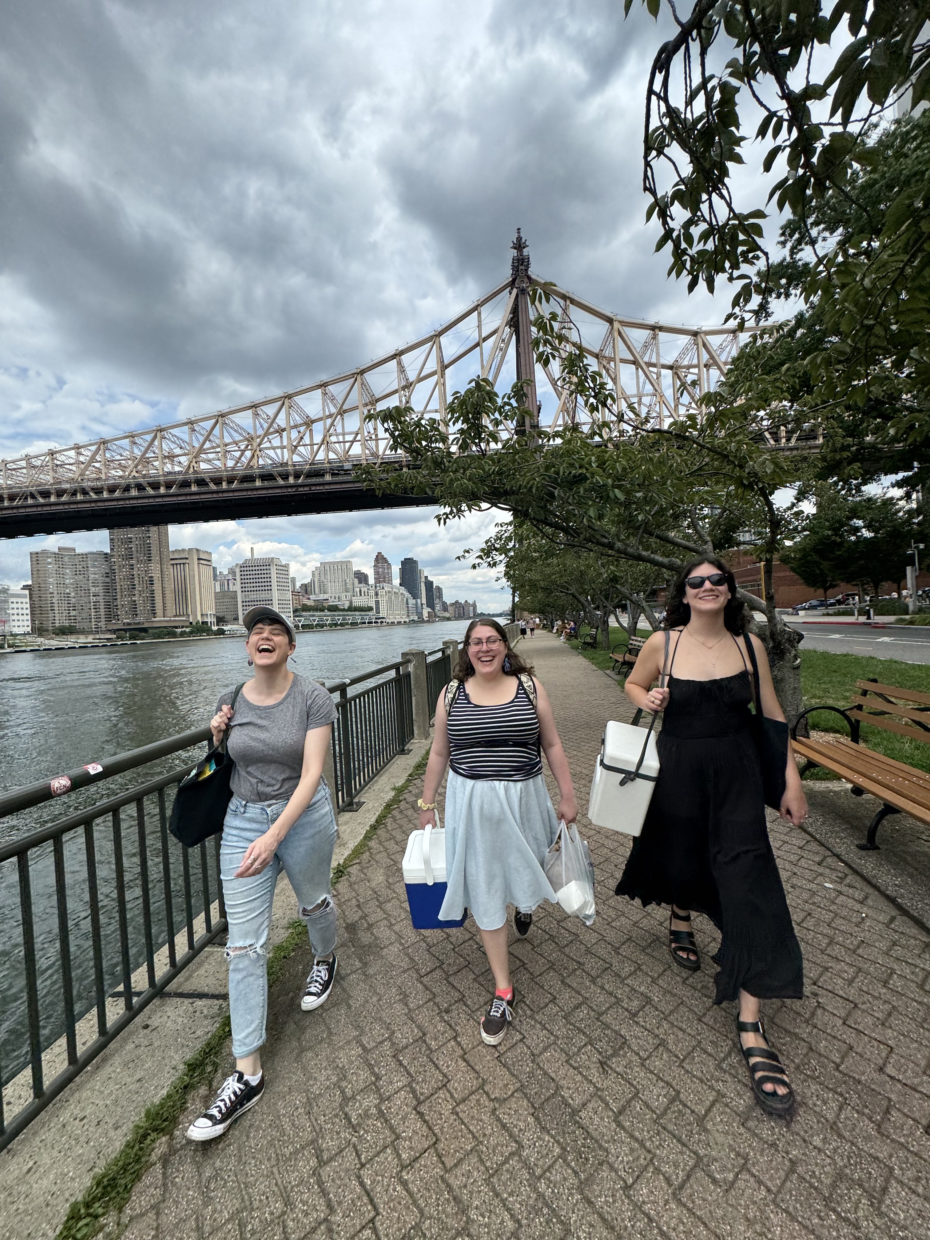 Zoe Kaplan on roosevelt island