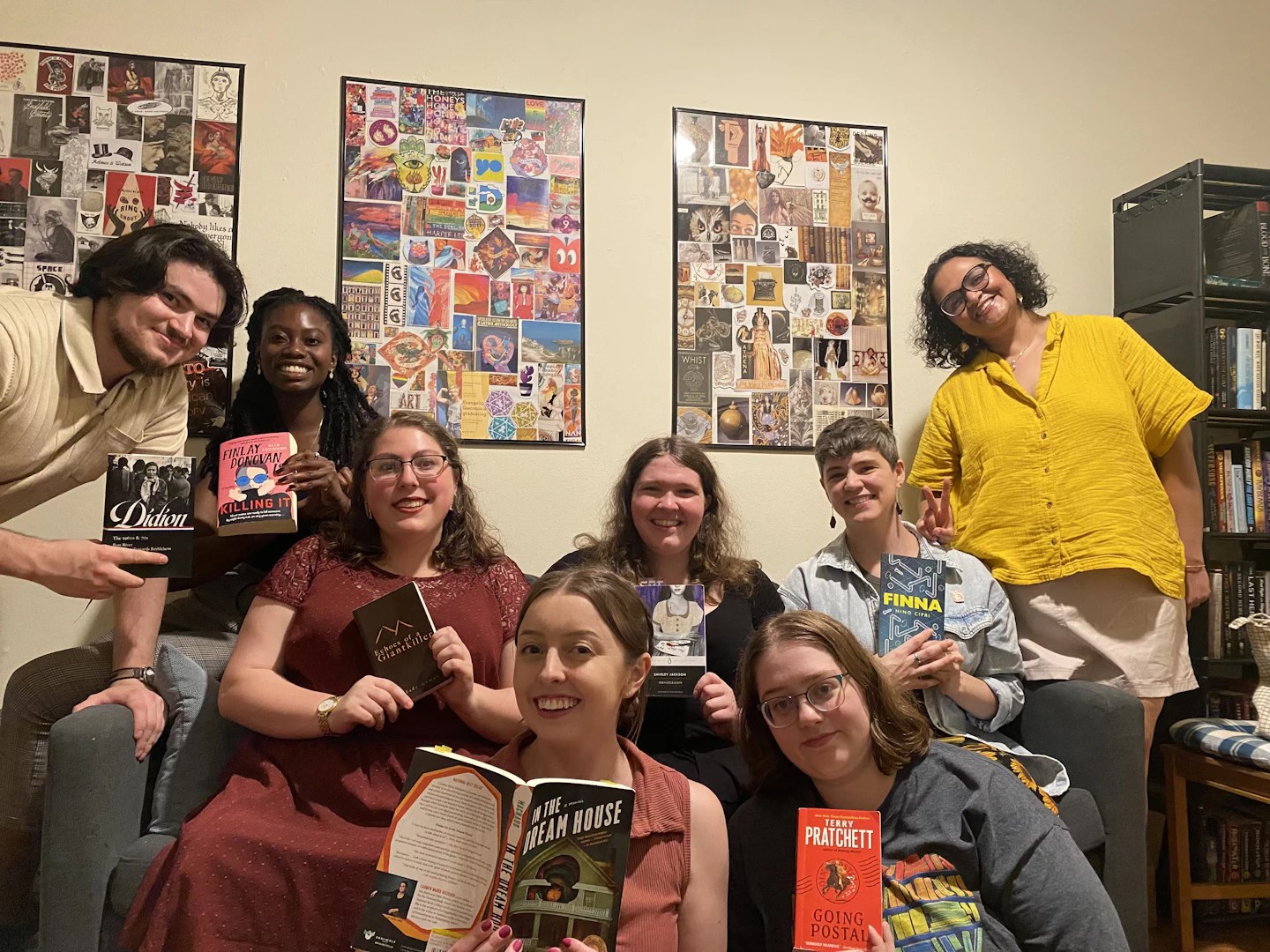 Zoe Kaplan hosted a book reading literary salon