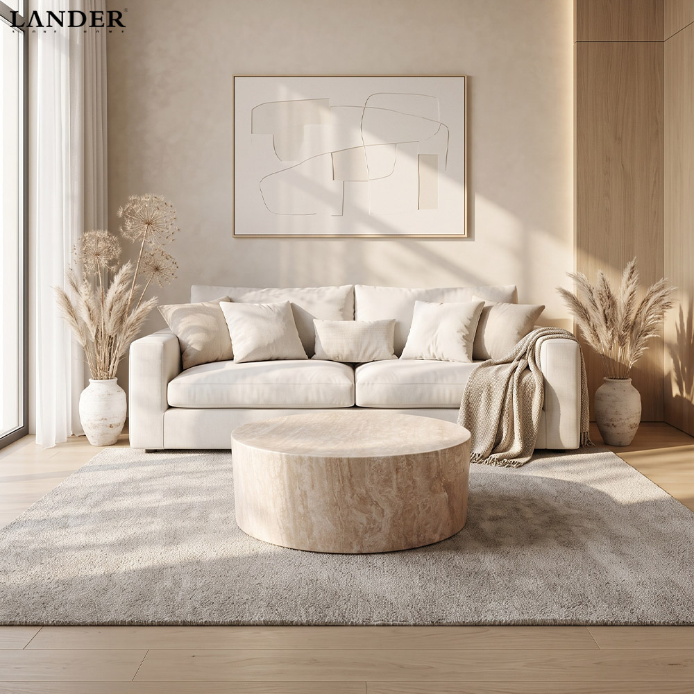 Marble coffee table