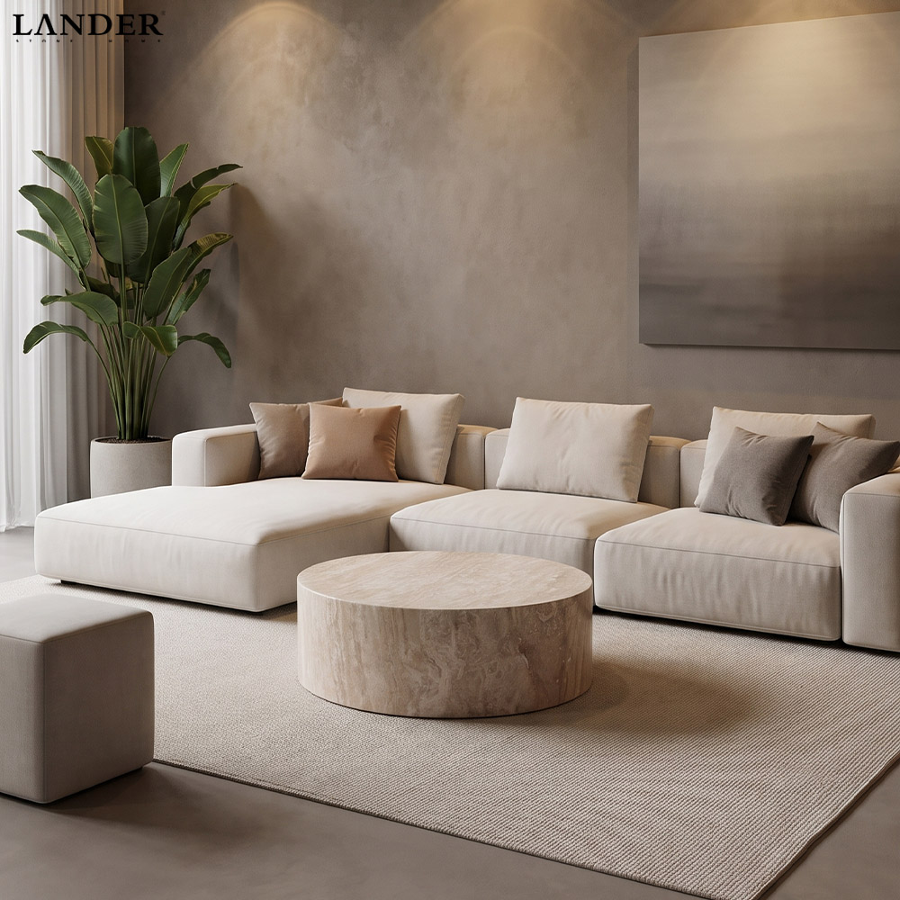 Marble coffee table