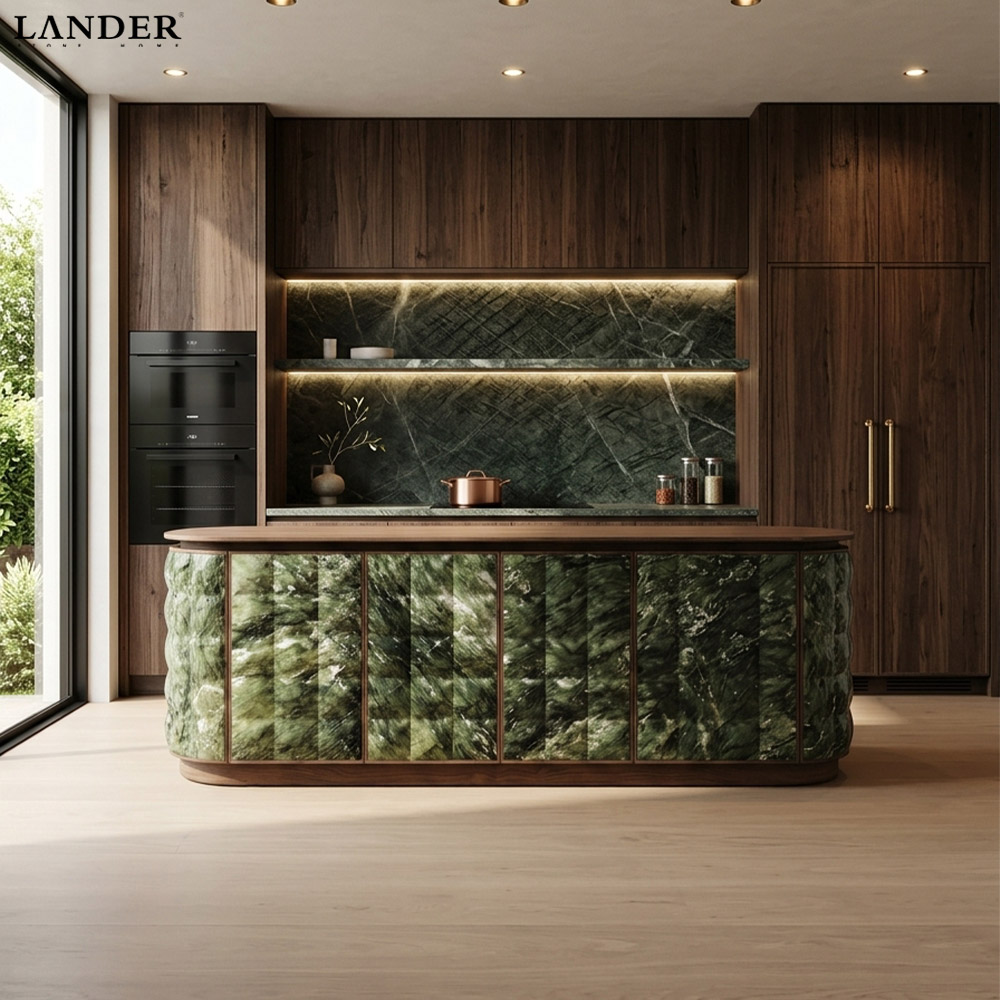 Emerald Green Onyx Marble Island Table