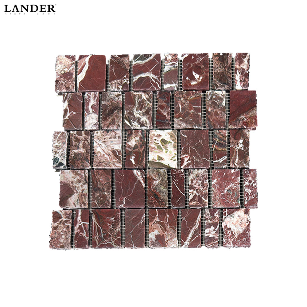 Rosa Levanto Marble Mosaic Mixed Pieces Tile