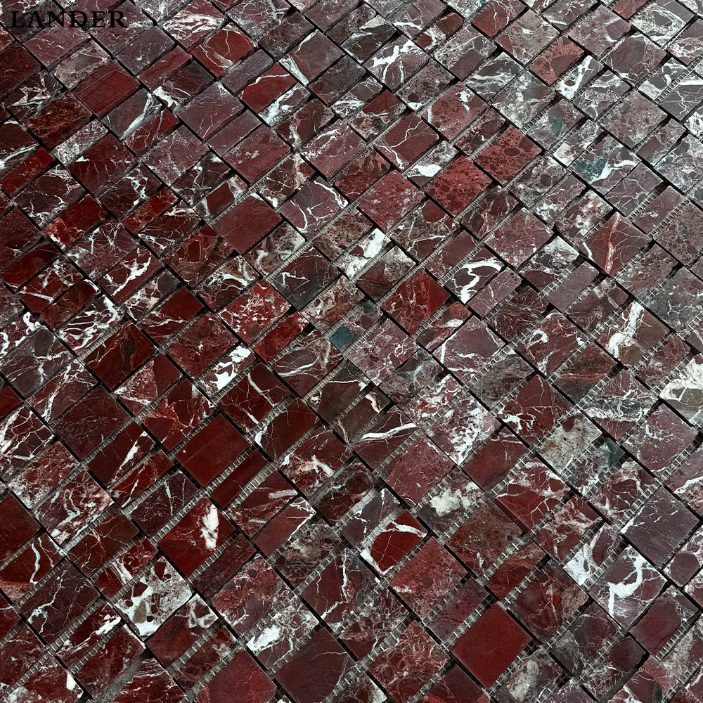 Rosa Levanto Marble Mosaic Mixed Pieces Tile