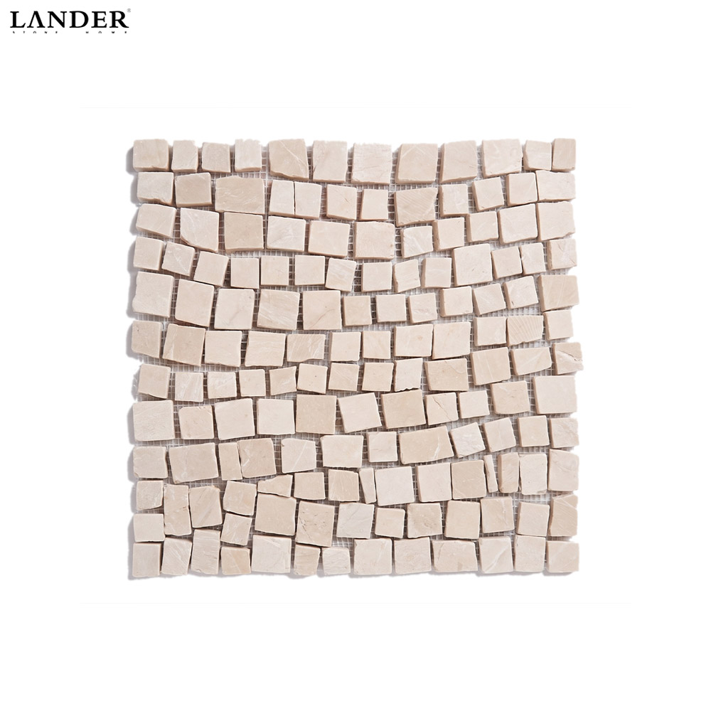 Travertine Marble Mosaic Small Mixed Pieces Tile