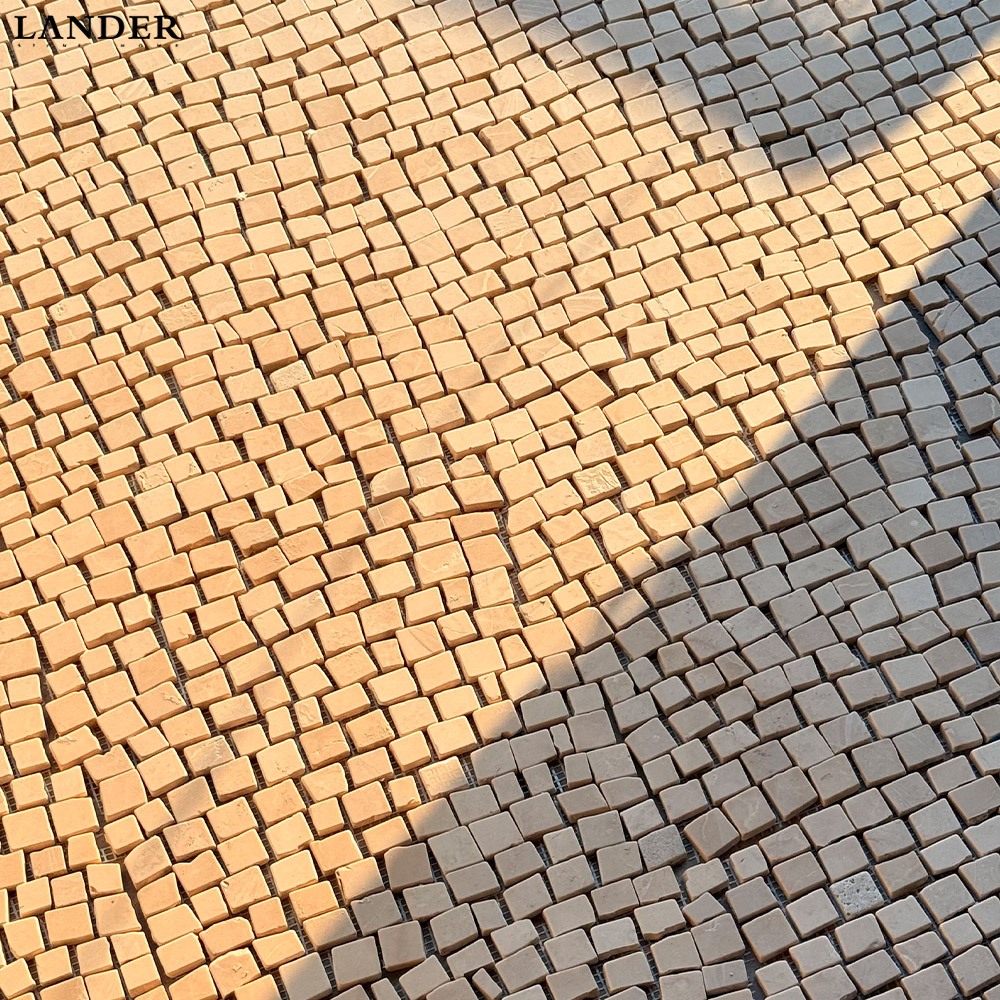 Travertine Marble Mosaic Small Mixed Pieces Tile