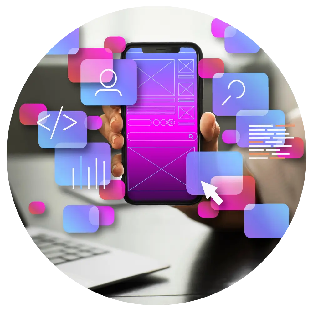 Mobile app interface design concept