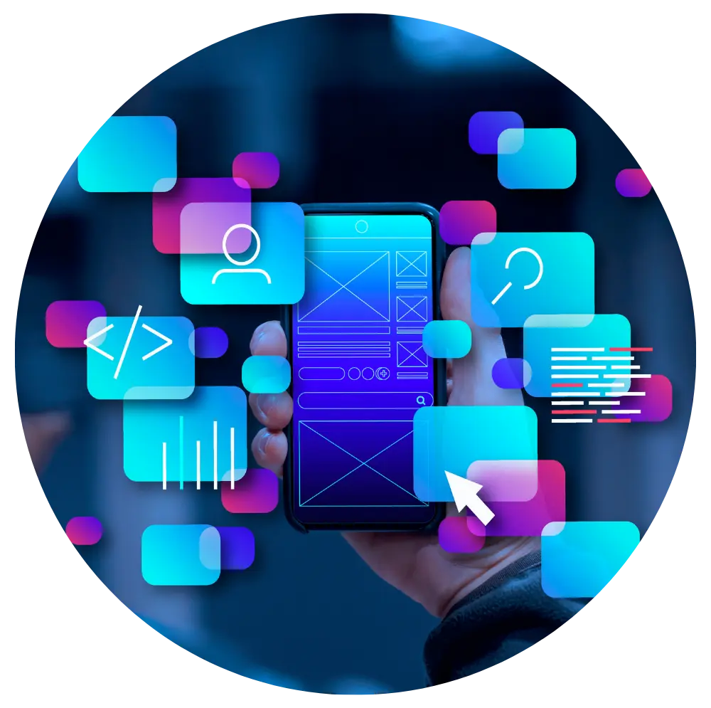 Mobile UI design with code