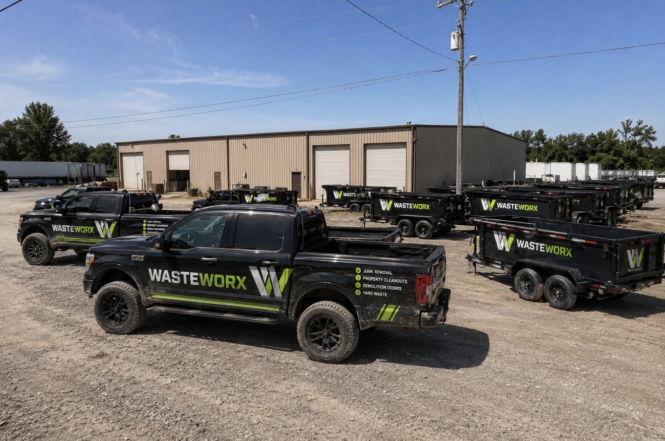 WasteWorx junk removal service vehicle