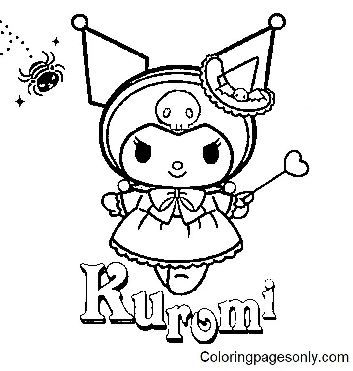 Kuromi coloring pages to print