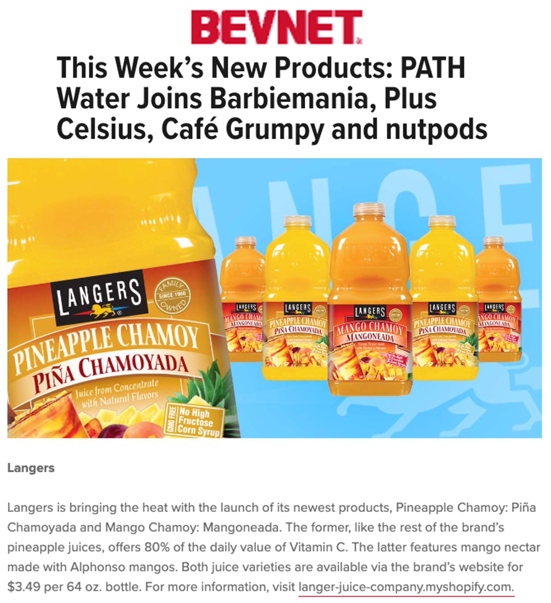 BevNet – This Week’s New Products