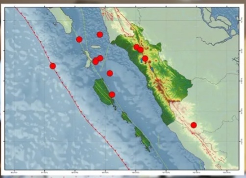 BMKG mencatat sebanyak 12 kali gempa bumi terjadi di wilayah Sumatra Barat (Sumbar) dan sekitarnya selama periode 1-7 Februari 2025.