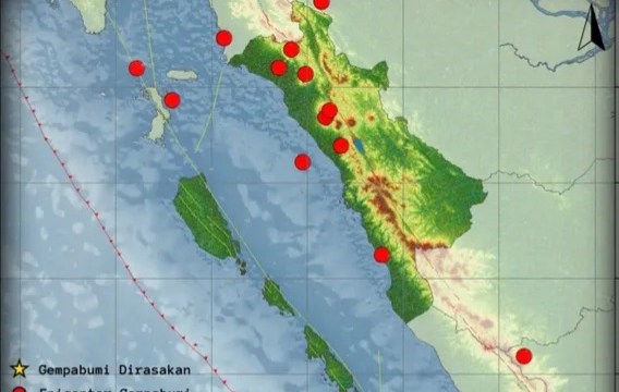 Sebanyak 13 kali gempa bumi terjadi di Sumatra Barat (Sumbar) dan sekitarnya selama periode 16-22 Mei 2025. Tidak terdapat gempa bumi