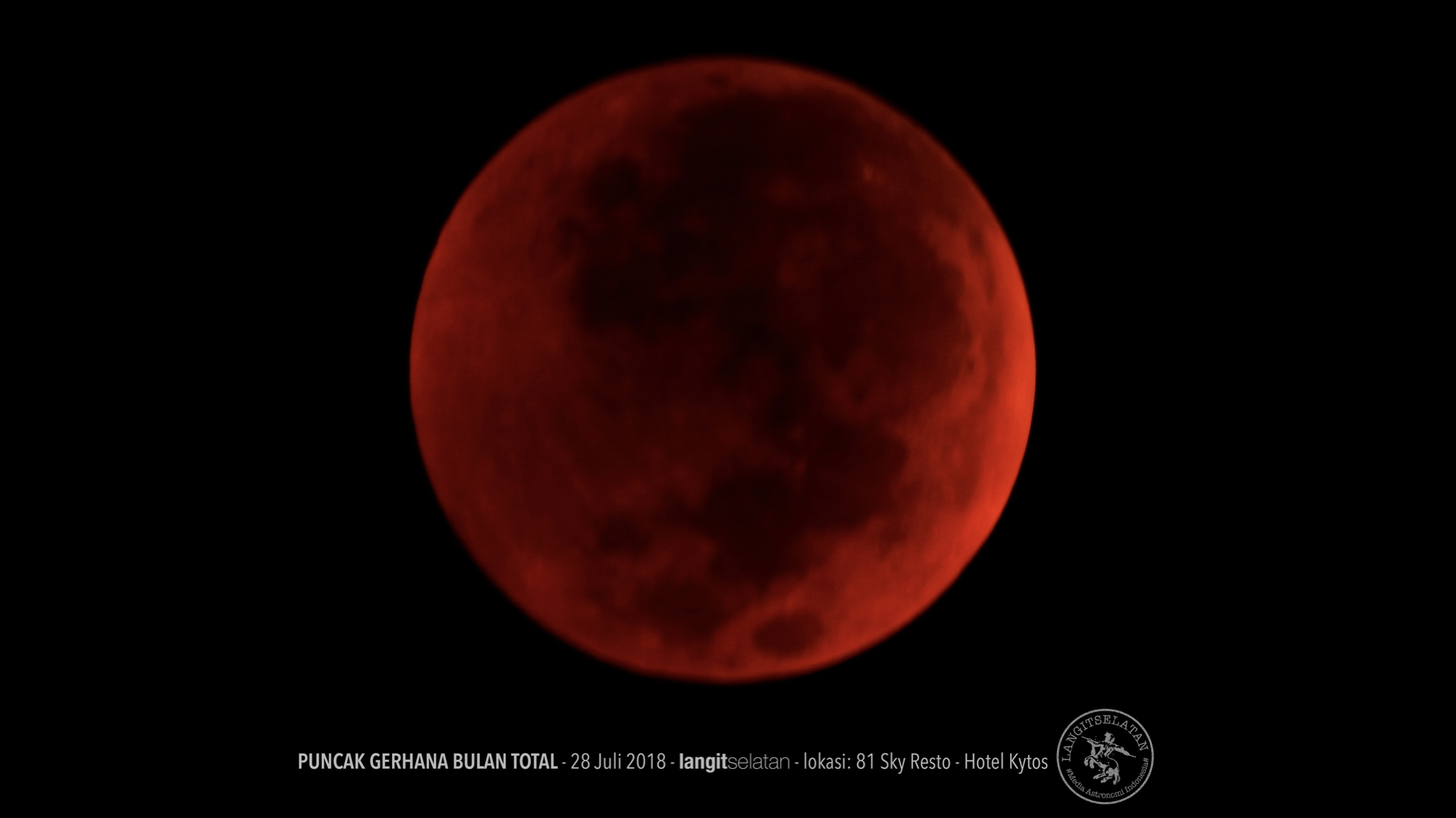 Gerhana Bulan dipotret tahun 2018. Kredit: Avivah Yamani/langitselatan