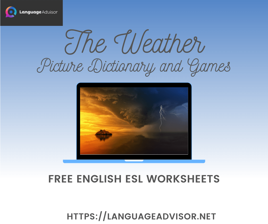 the weather worksheets on vocabulary language advisor