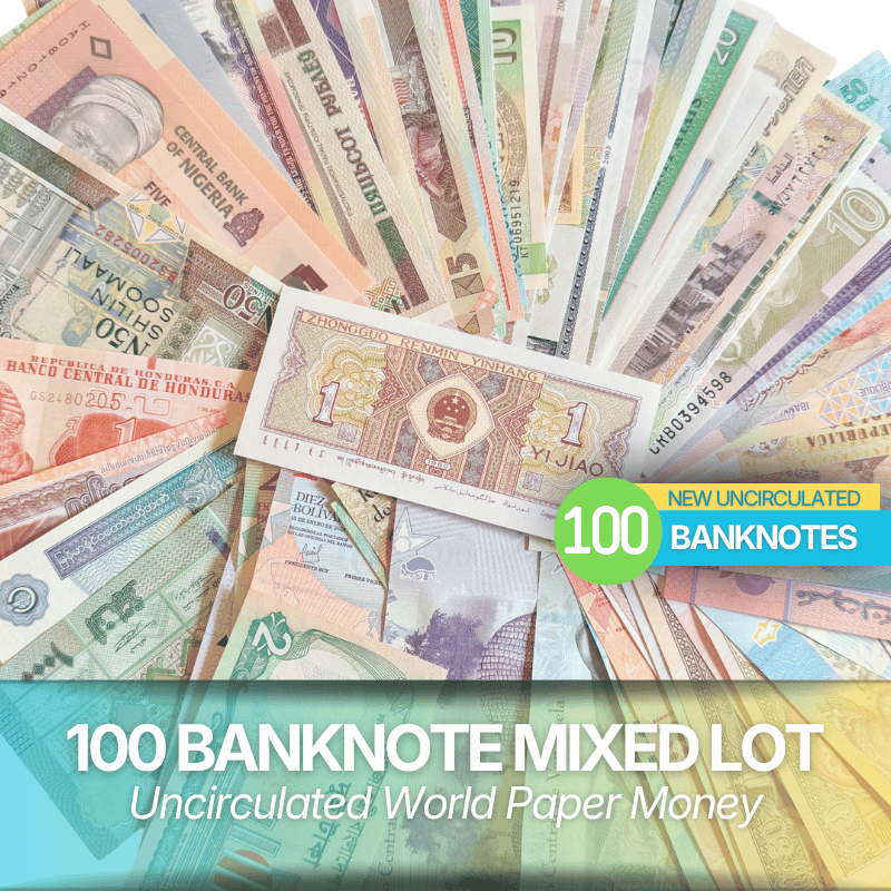 100 Banknote Mixed Lot