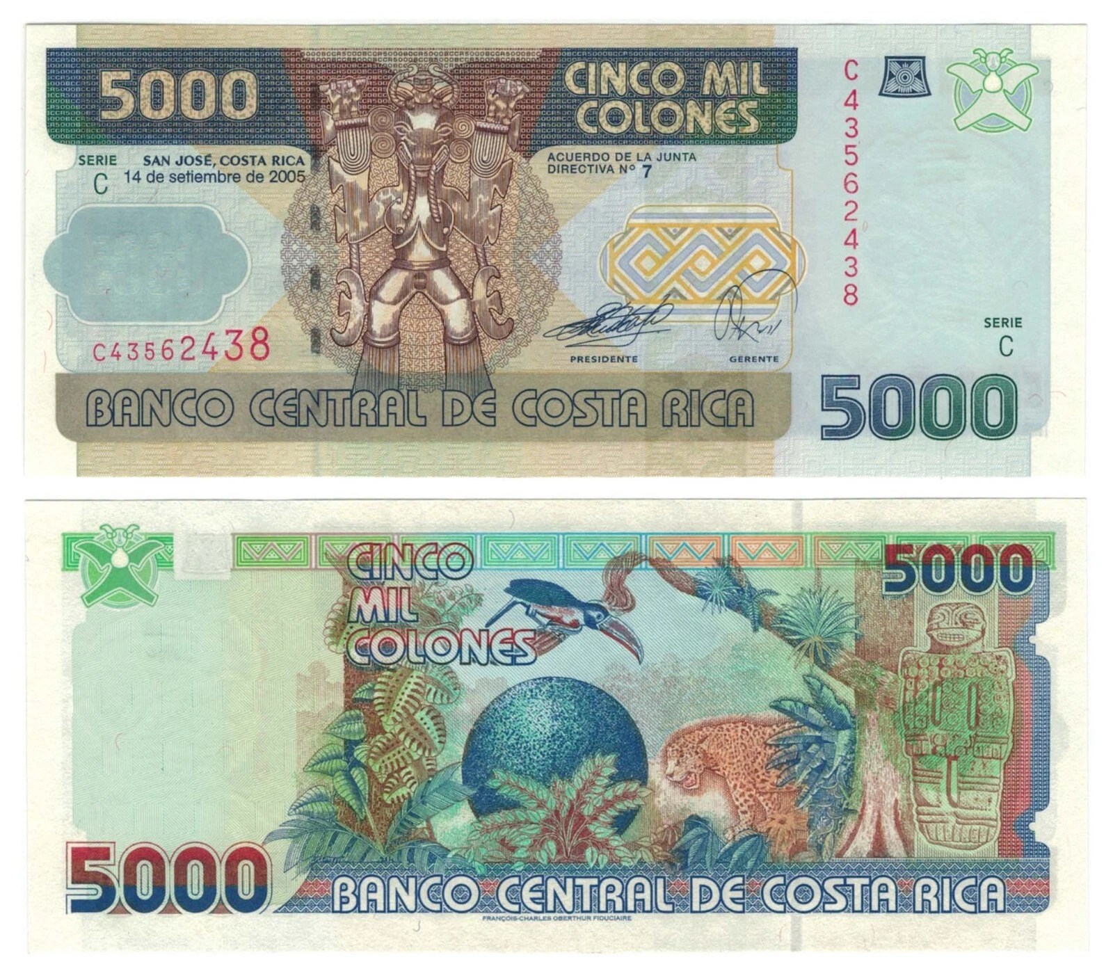 Costa Rica 5,000 Colones