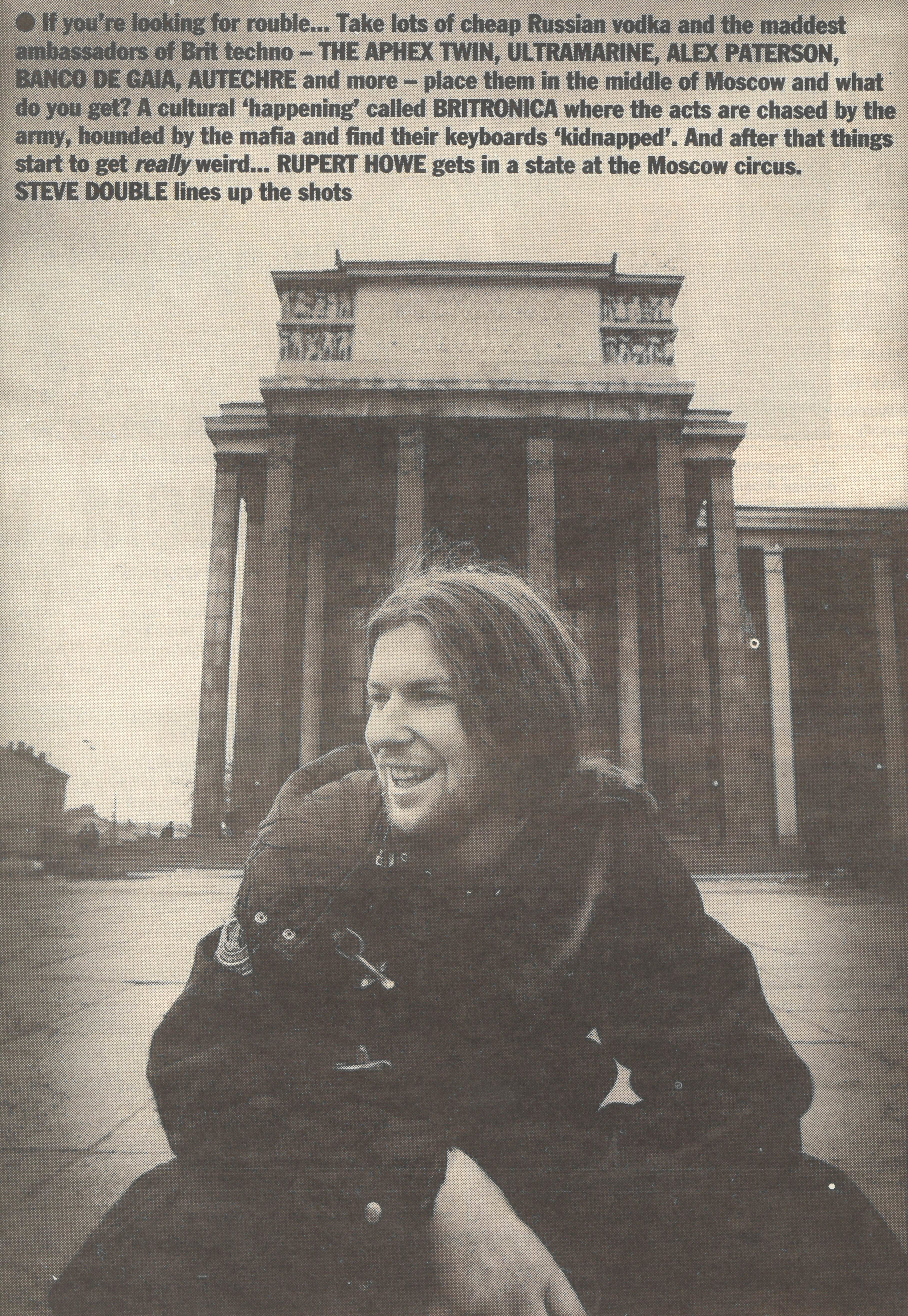 APHEX TWIN 雑誌 NME Aphex Twin for NME Magazine (1993) : r/aphextwin