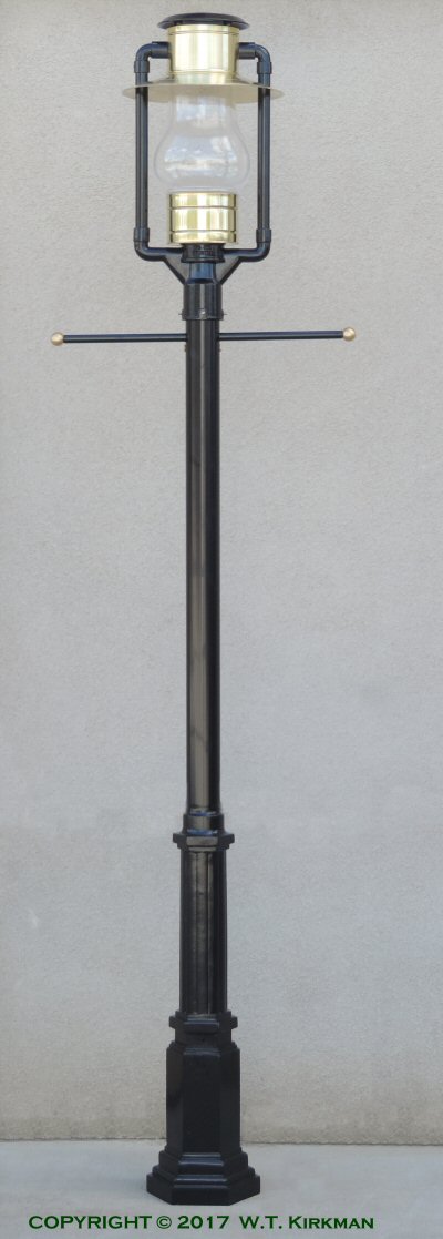 W.T. Kirkman No. 300 Frontier Post Lamp & Decorative Post — The