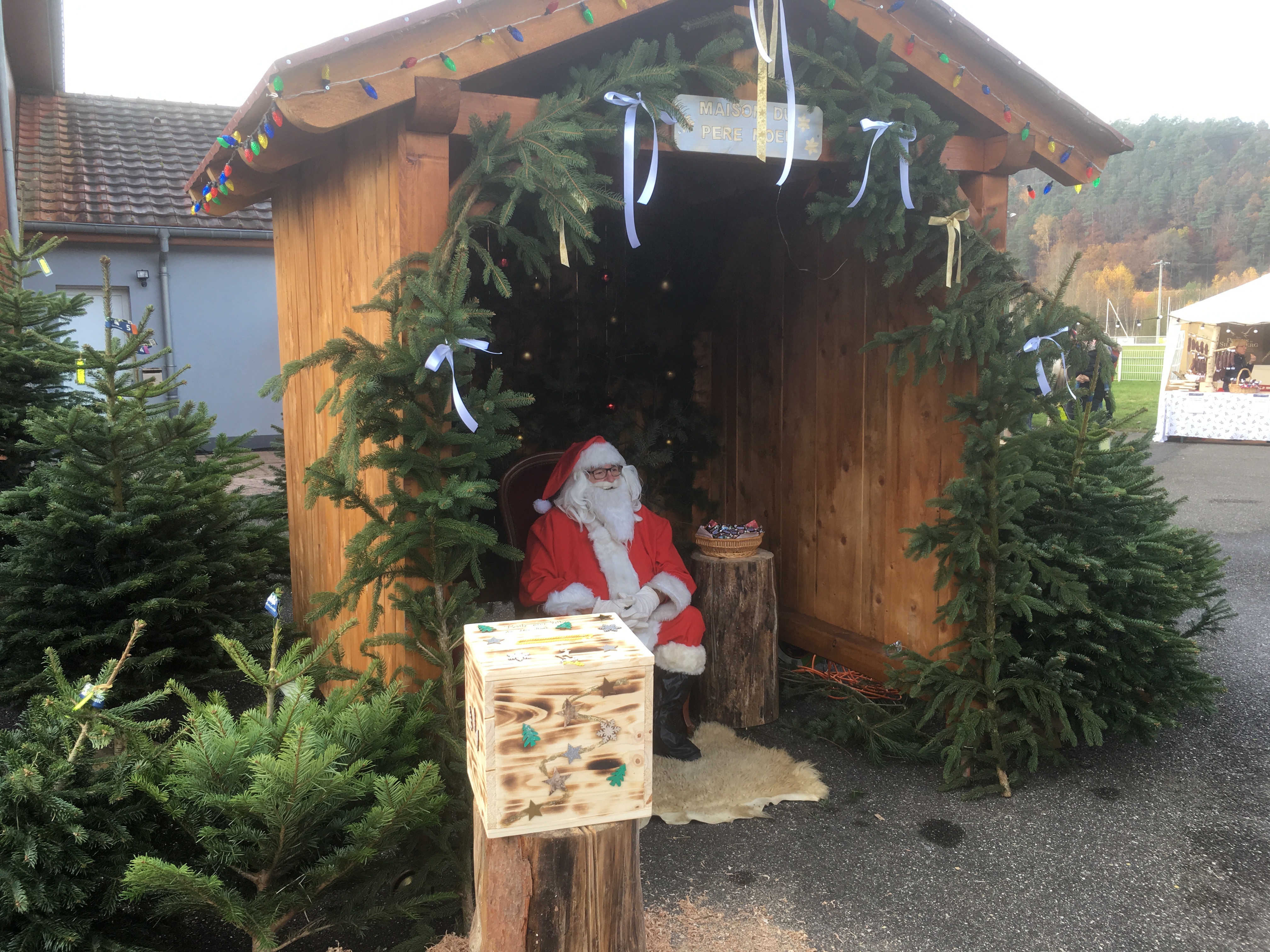 Père Noël au marché de Noël de Philippsbourg 2019
