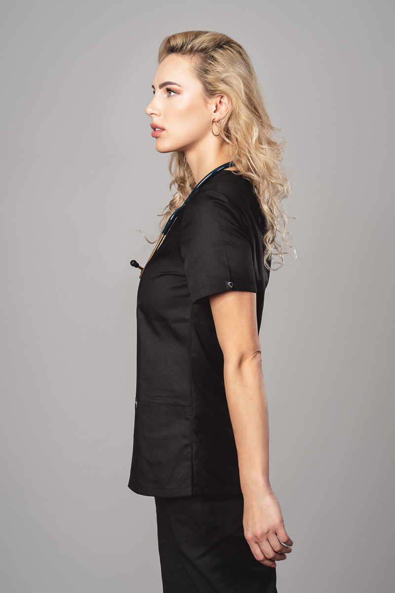 Pyjama medical Black Profil A Gauche