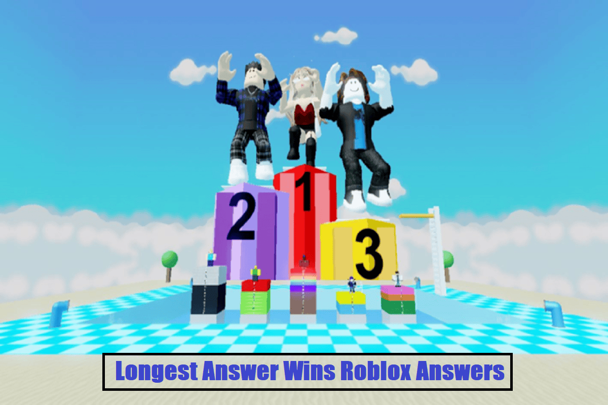 Longest Answer Wins Roblox Answers - Easy & Hard Mode - Vimarsana News