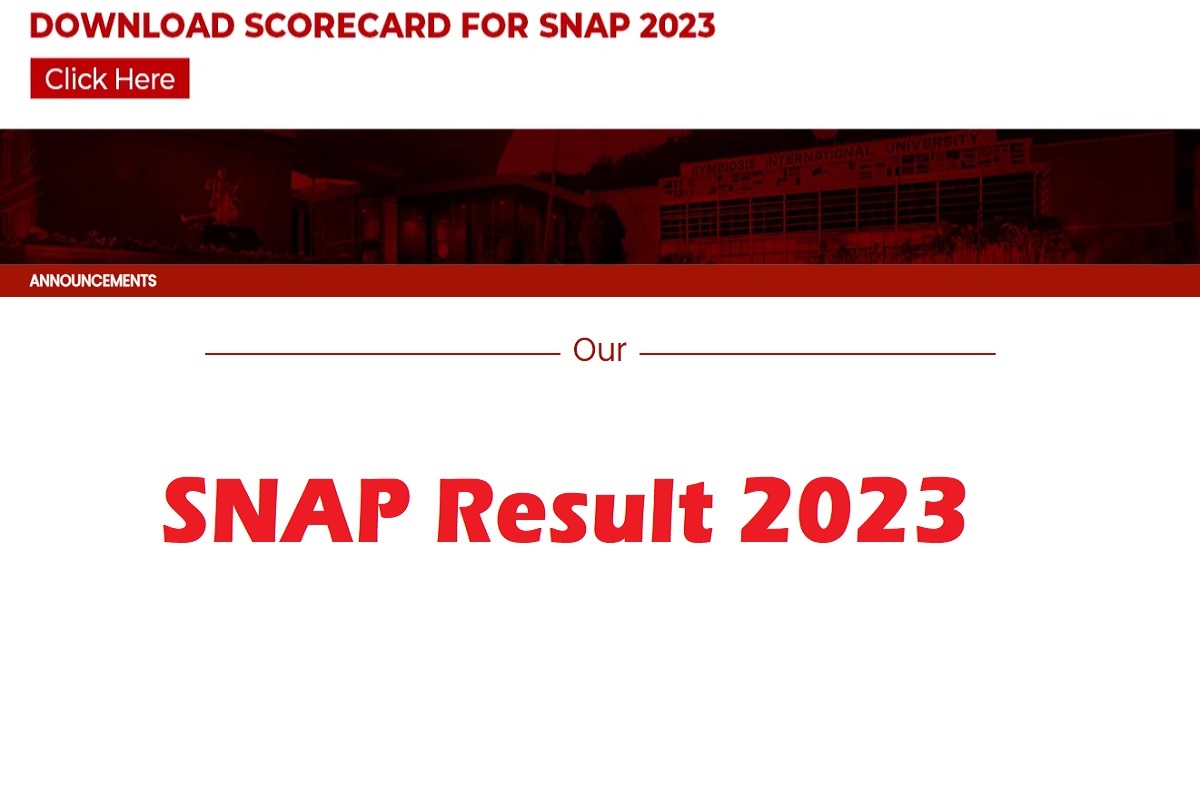 SNAP Result 2023 Link To Be Out Today, How To Check Scorecard, Useful Updates - Vimarsana News