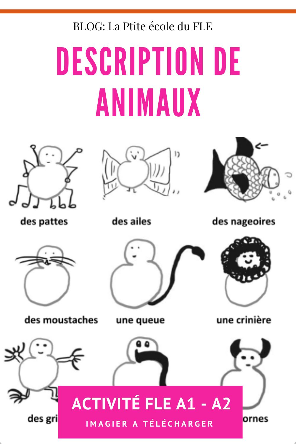 Imagier à télécharger - Animaux FLE