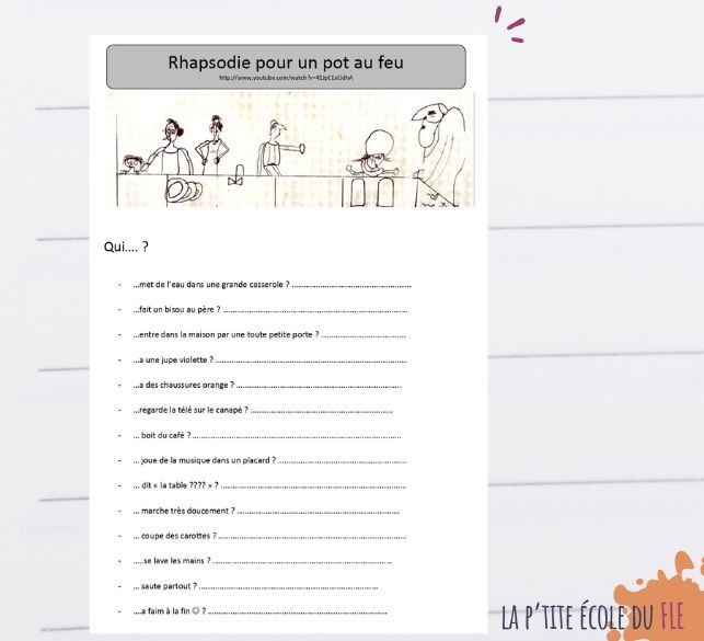 FLE la famille