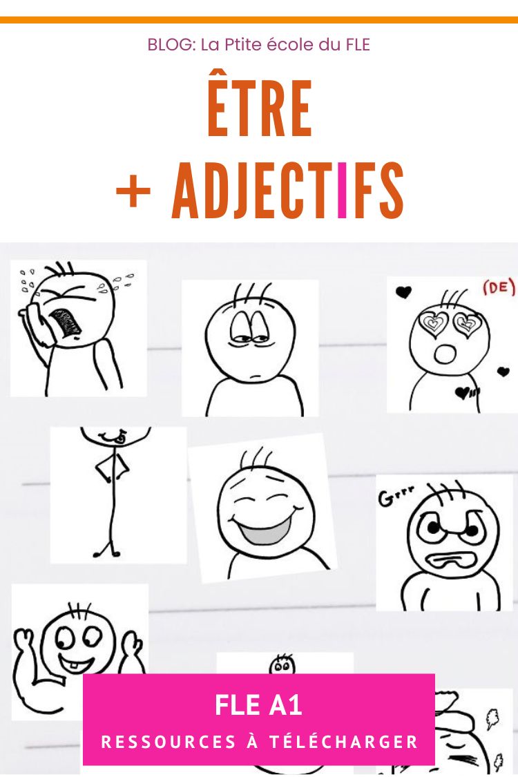 être et adjectifs FLE débutants