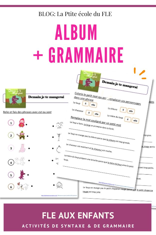 Grammaire FLE enfants Débutants