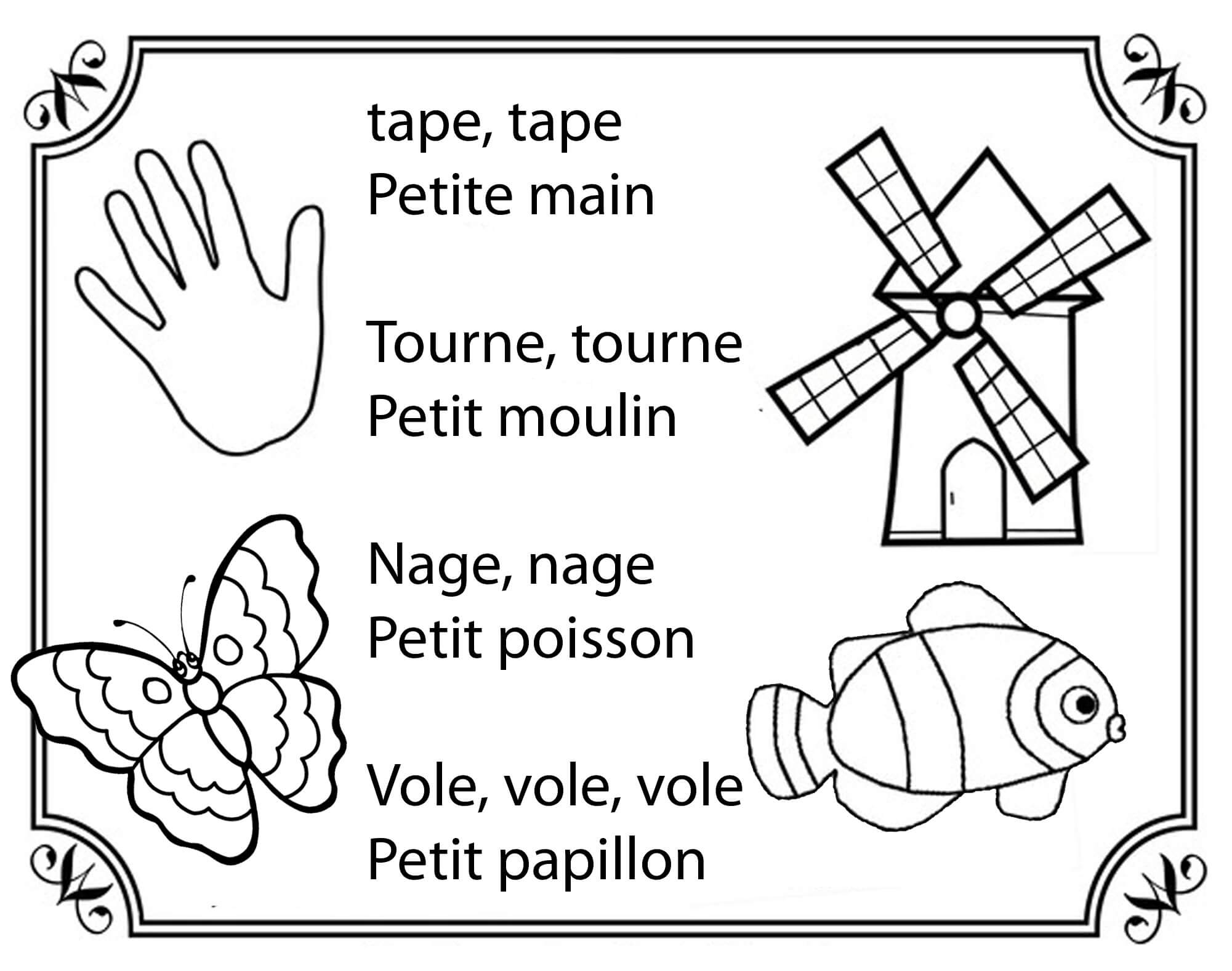 Chanson FLE débutants