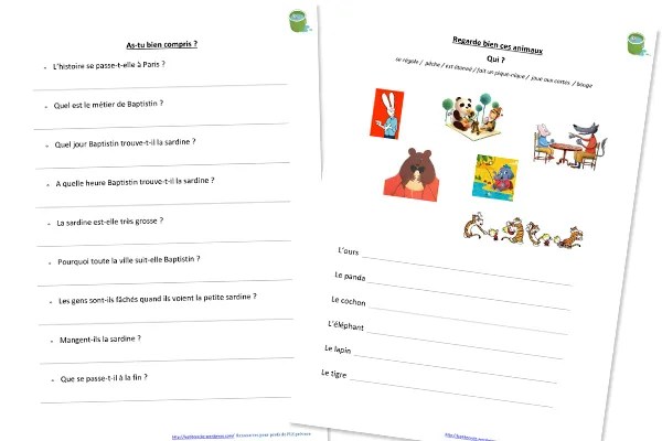 Activités FLE Enfants Intermédiaires