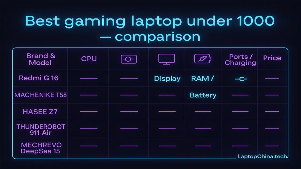 best Chinese gaming laptop 2025