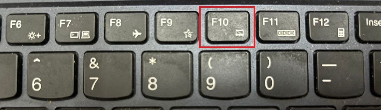 disable touchpad function key
