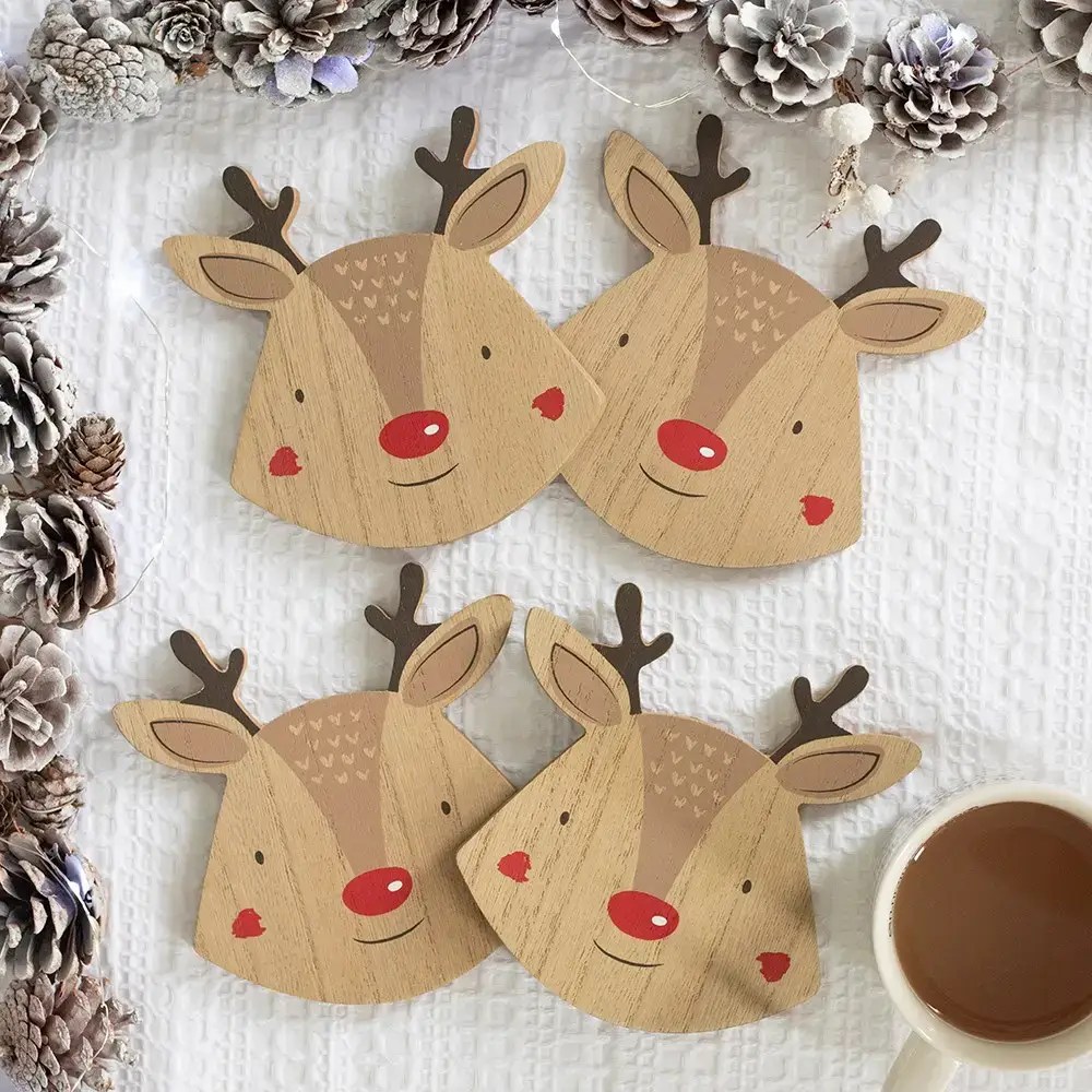 reindeer coasters