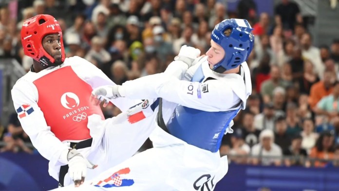 Bernardo Pie Dominicano Bernardo Pie eliminado en octavos de final de taekwondo en París 2024