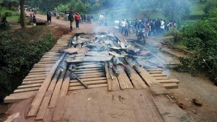 Butembo:  Des inconnus brûlent le pont Vulindi reliant Butembo au groupement Malio