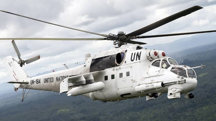 Rutshuru : Un hélicoptère de la MONUSCO  s’est écrasé près  de Chanzu